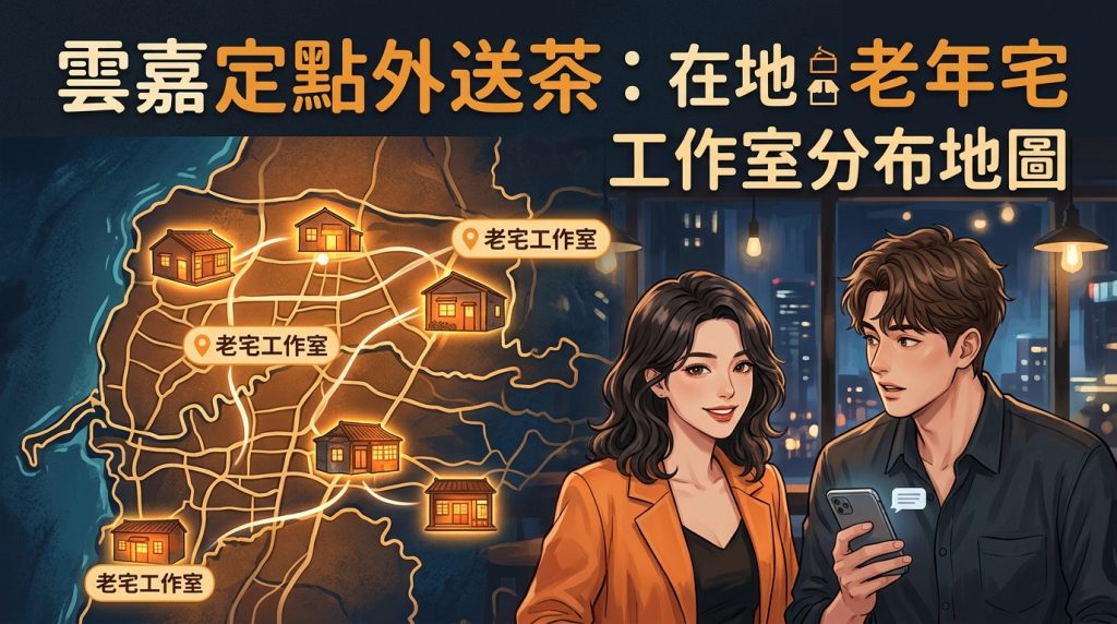 雲嘉定點外送茶：在地老宅工作室分布地圖