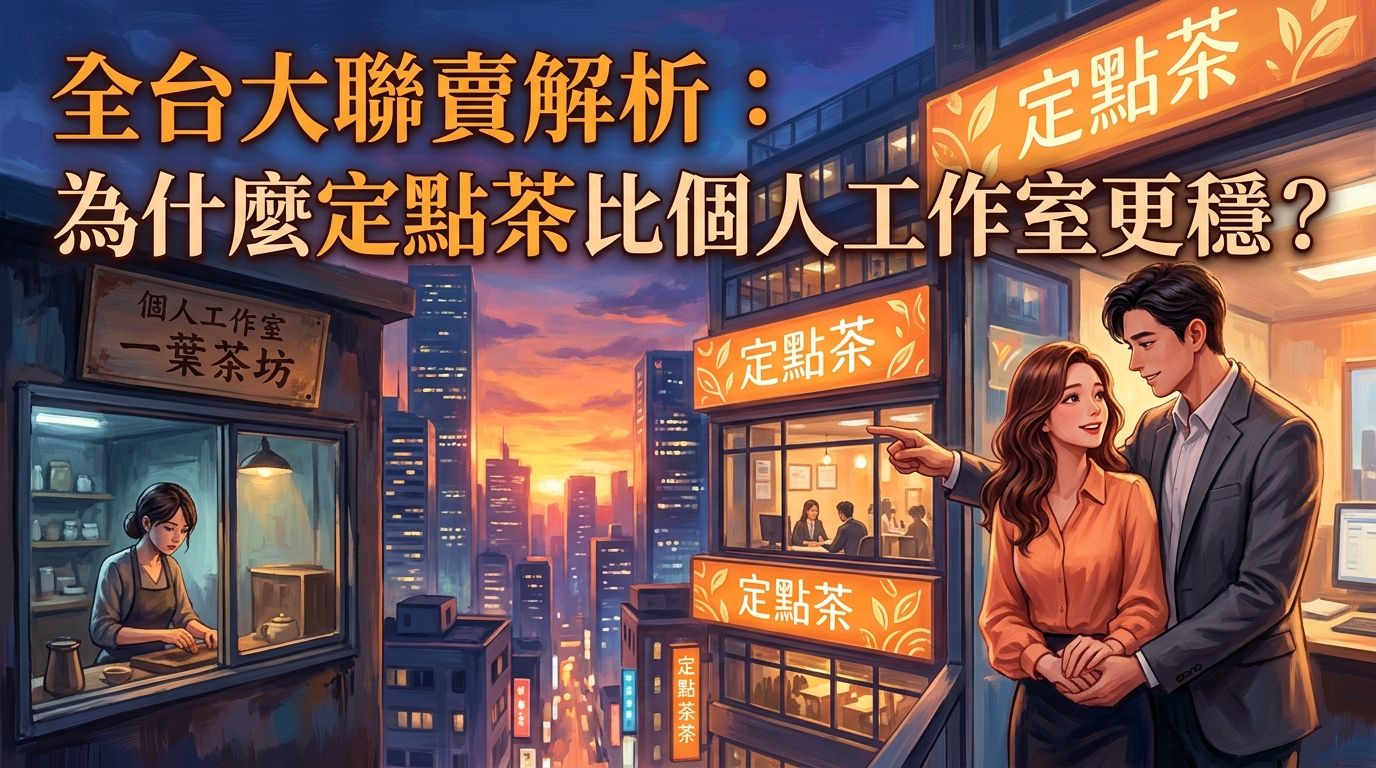 全台大聯賣解析：為什麼定點茶比個人工作室更穩？