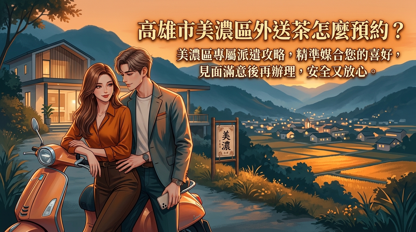 高雄市美濃區外送茶怎麼預約？ 美濃區專屬派遣攻略，精準媒合您的喜好，見面滿意後再辦理，安全又放心。