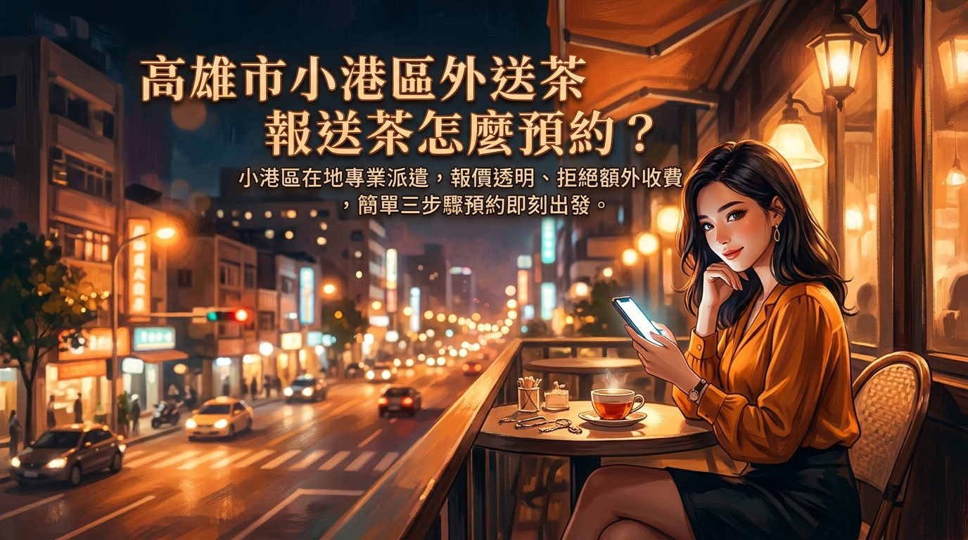 高雄市小港區外送茶怎麼預約？ 小港區在地專業派遣，報價透明、拒絕額外收費，簡單三步驟預約即刻出發。