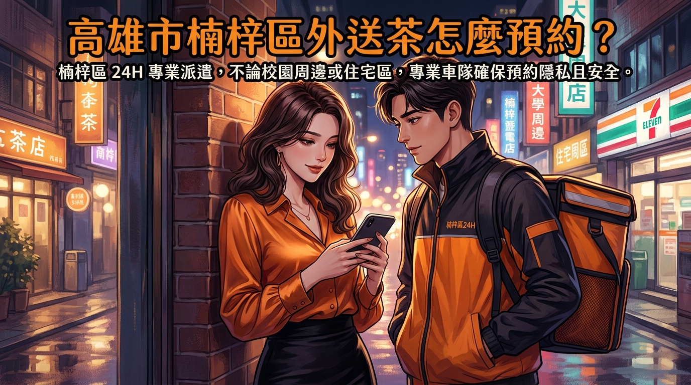 高雄市楠梓區外送茶怎麼預約？ 楠梓區 24H 專業派遣，不論校園周邊或住宅區，專業車隊確保預約隱私且安全。