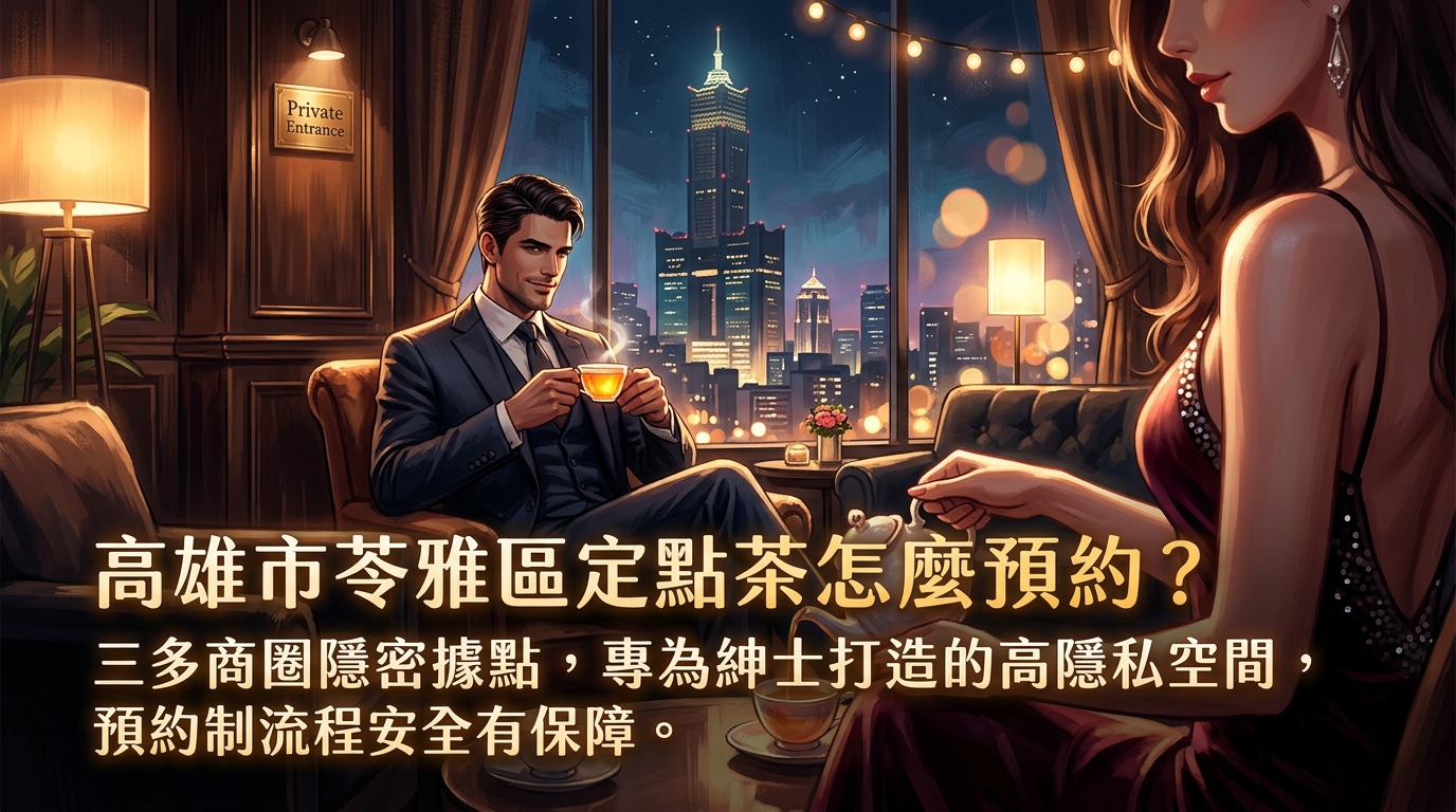 高雄市苓雅區定點茶怎麼預約？ 三多商圈隱密據點，專為紳士打造的高隱私空間，預約制流程安全有保障。