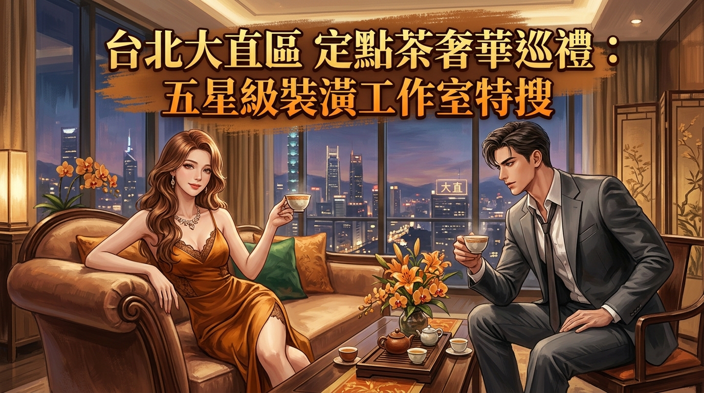 台北大直區定點茶奢華巡禮：五星級裝潢工作室特搜