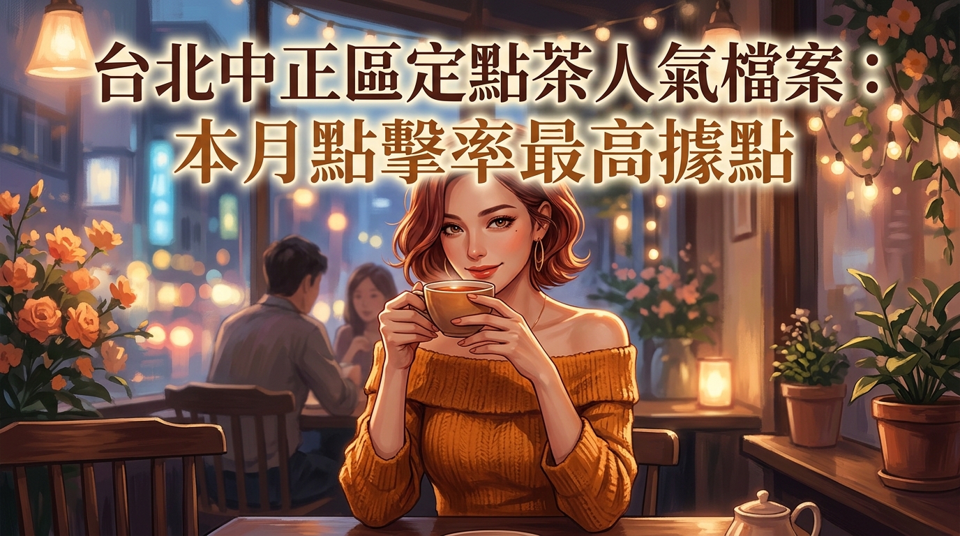 台北中正區定點茶人氣檔案：本月點擊率最高據點