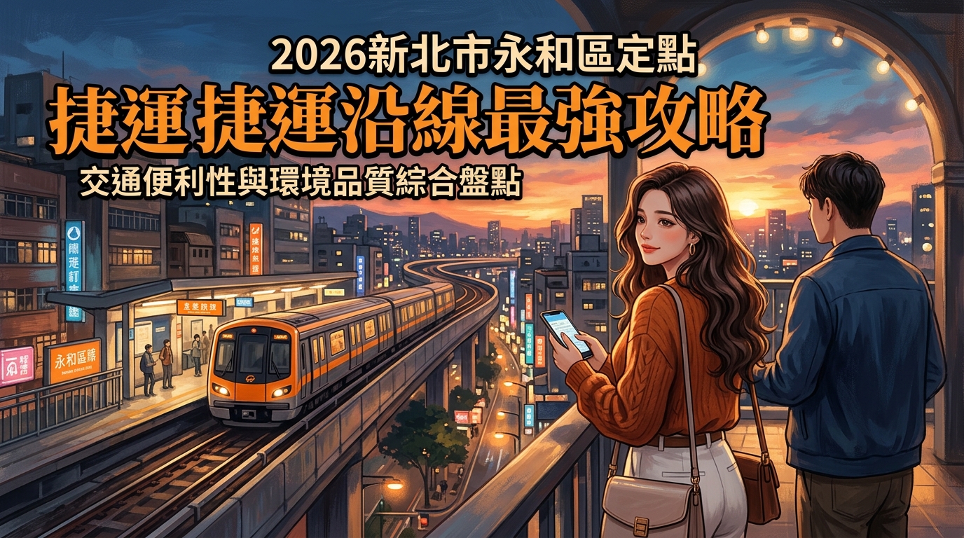 2026新北市永和區定點｜捷運沿線最強攻略：交通便利性與環境品質綜合盤點