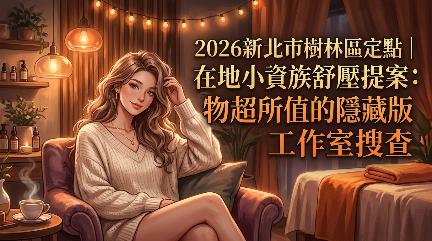 2026新北市樹林區定點｜在地小資族舒壓提案：物超所值的隱藏版工作室搜查