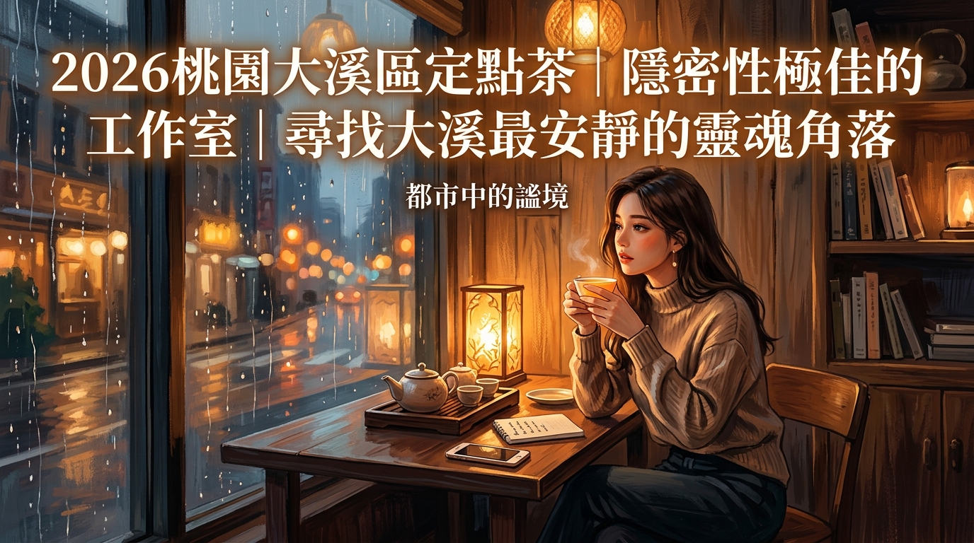 2026桃園大溪區定點茶｜隱密性極佳的工作室｜尋找大溪最安靜的靈魂角落