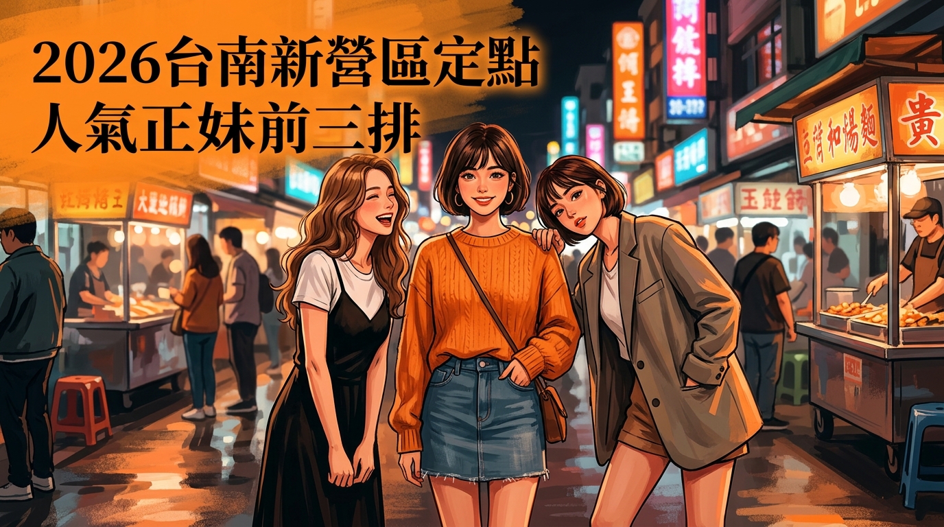 2026台南新營區定點人氣正妹前三排
